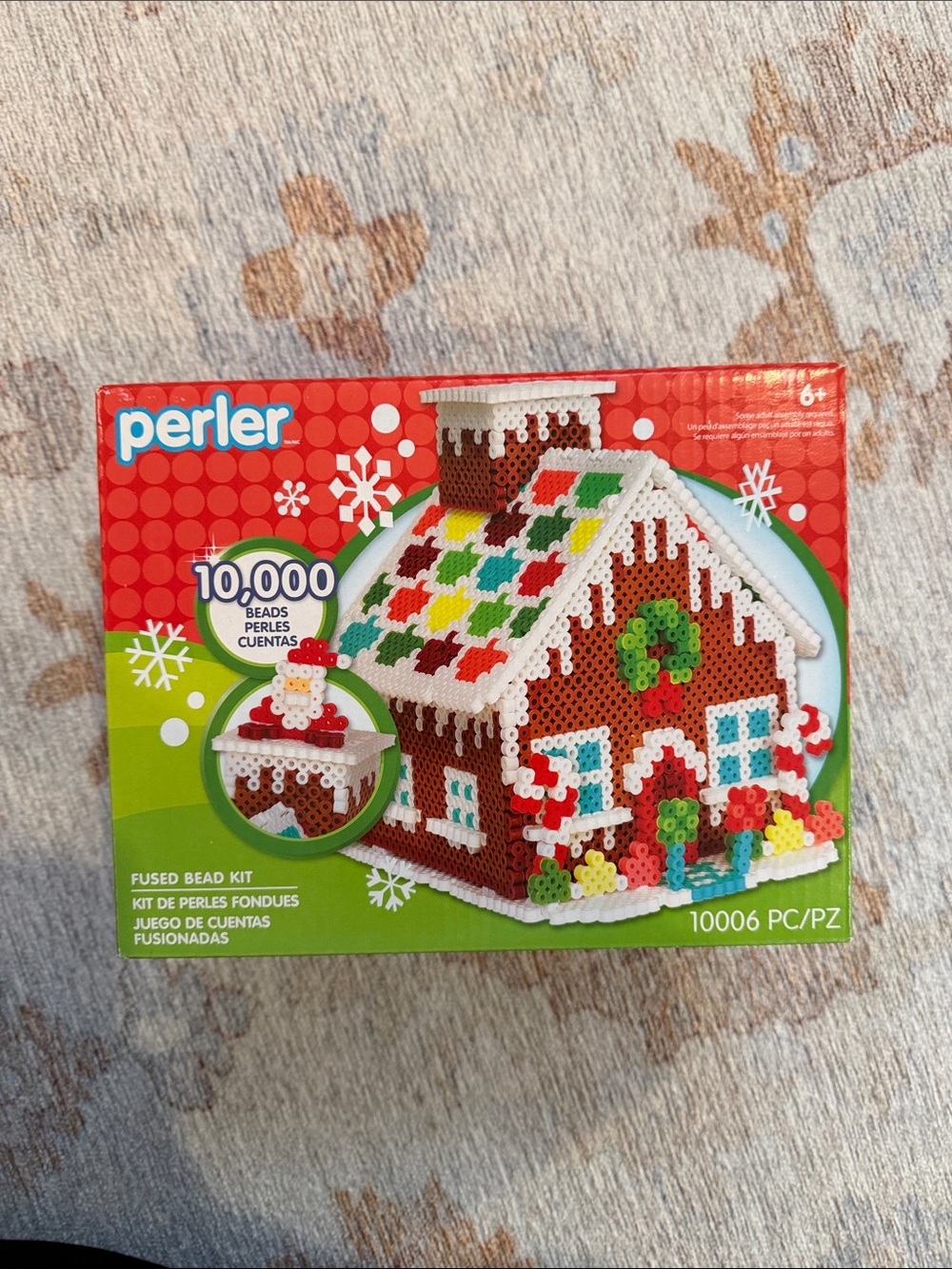 Perler Gingerbread House Fused Bead Kit 10006 Pc Christmas